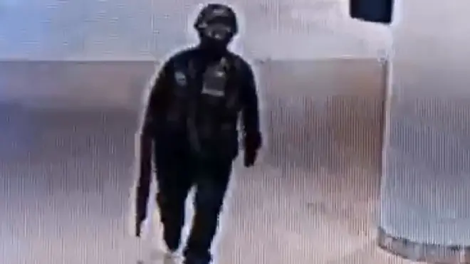 CCTV of suspect in shopping centre