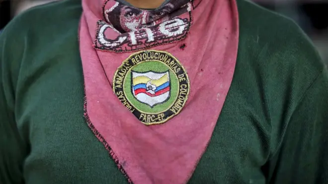 Pañuelo de un miembro de las FARC.