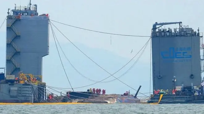 جہاز ڈوبنے کا یہ حادثہ 16 اپریل سنہ 2014 میں پیش آیا تھا جس میں زیادہ تر سکول کے طلبا سوار تھے