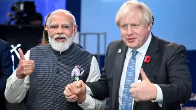 బ్రిటన్ ప్రధాని బోరిస్ జాన్సన్ పర్యటన అహ్మదాబాద్ నుంచి ప్రారంభమవుతుంది.