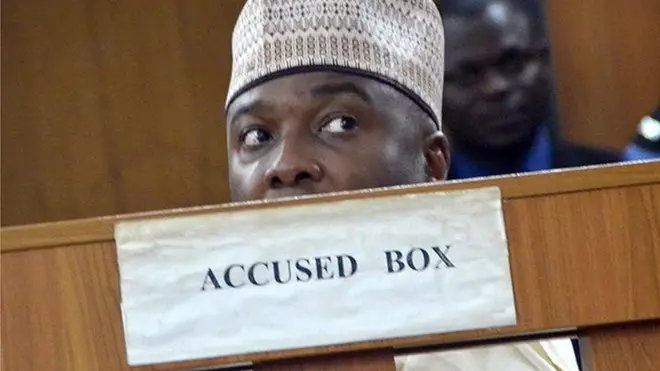 Di Nigeria senate president Bukola Saraki get case to answer ontop say im declare false asset.