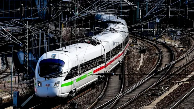 A German high-speed train