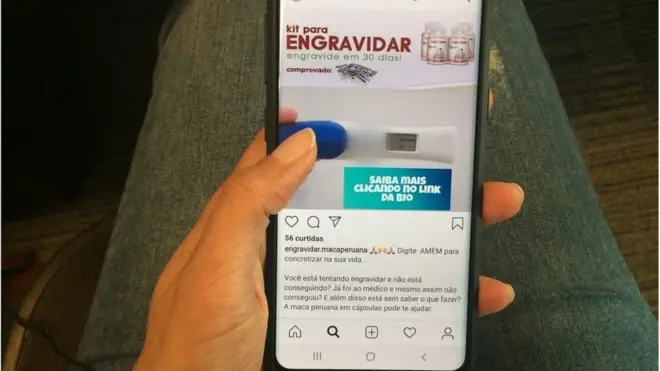 Perfil no Instagram divulga cápsulas como solução para engravidargrupo vip de apostas esportivas grátis30 dias, um comércio que, segundo a Anvisa, não é permitido