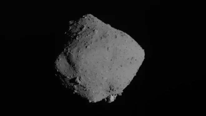 The Ryugu asteroid is 900m (2,950ft) wide