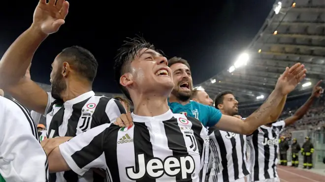 El argentino Paulo Dybala volvió a celebrar con la Juventus.