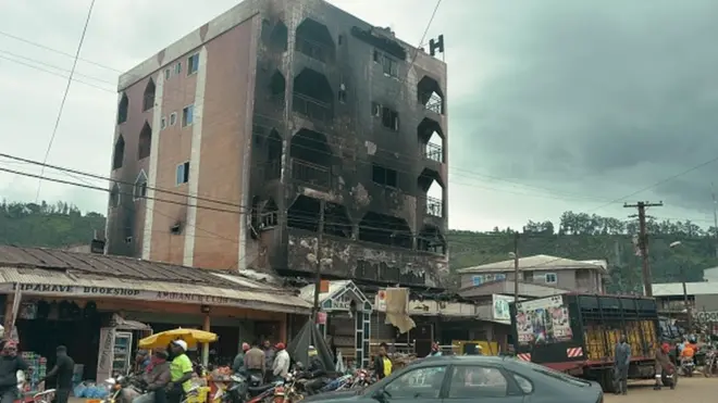 Une rue de Bamenda dans le Nord du Cameroun