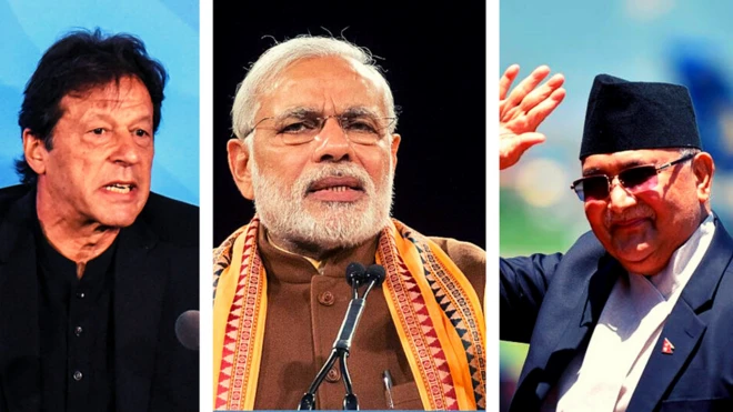 इमरान ख़ान, नरेंद्र मोदी, केपी शर्मा ओली