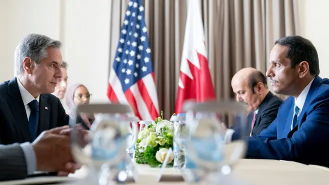 د قطر او امريکا د بهرنيو چارو وزيران