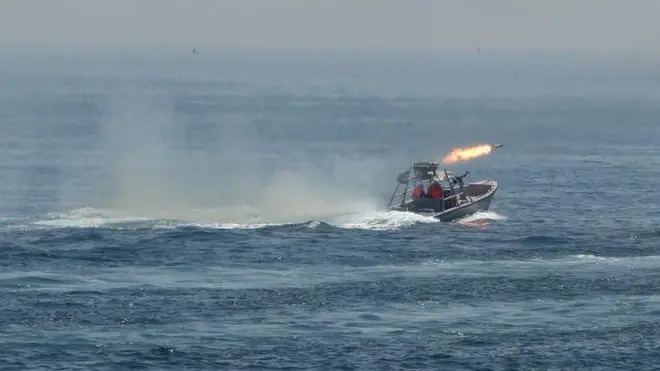 ایران کے سپاہ پاسداران انقلاب اسلامی کی کشتی کی ایک پرانی تصویر