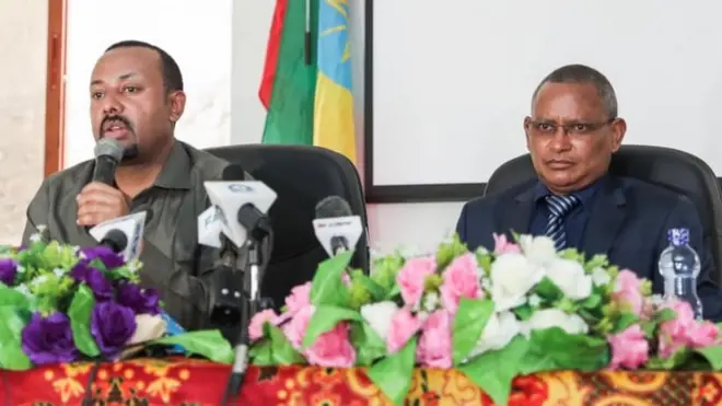 ቀዳማይ ሚኒስተር ኣብዪ ኣሕመድ ምስ ዶክተር ደብረጽዮን