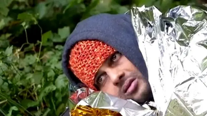 migrant freezing to death