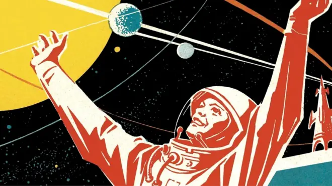 Иллюстрация из старой книги фантастики