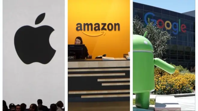 Los tres gigantes tecnológicos están luchando por convertirse en la empresa del billón de dólares.