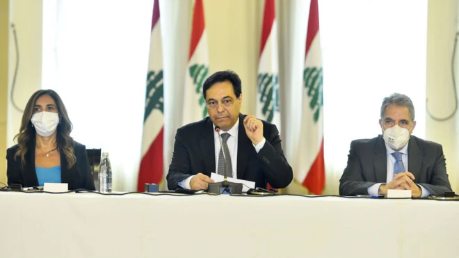 رئيس حكومة تصريف الأعمال في لبنان حسان دياب