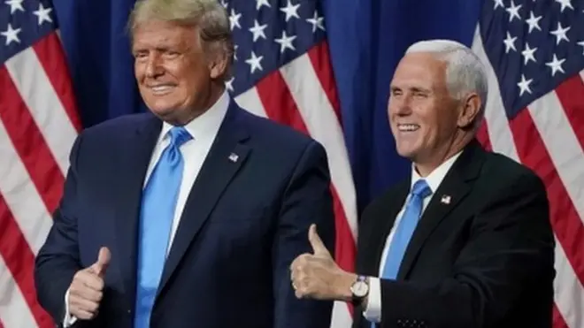 مايك بنس حذر الأمريكيين من أن أمنهم سيكون مهددا في حكم بايدن