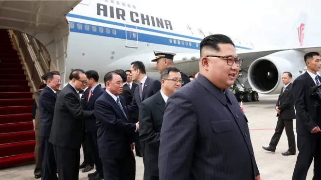 金正恩乘坐非常熟悉飞新加坡航线的中国国航抵达新加坡。
