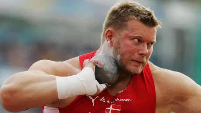 The former Shot Put athlete chose to run advertisements on adult site PornHub