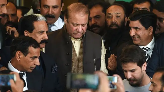 نواز شریف کو سات سال قید کی سزا سنائی گئی ہے