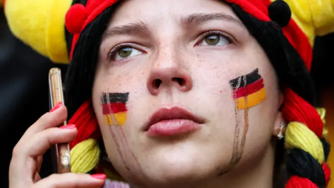 Tearful Germany fan