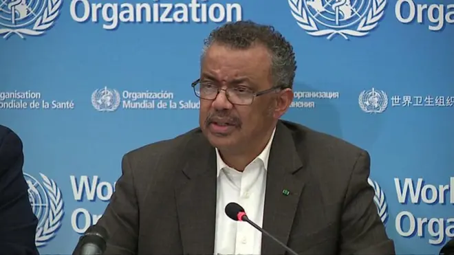 Director General World Health Organization ,Tedros Adhanom Ghebreyesus