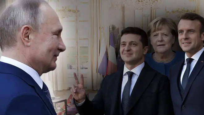 Саммит "нормаднской четверки" прошел в Париже, президент Путин приехал на него последним, с небольшим опозданием.