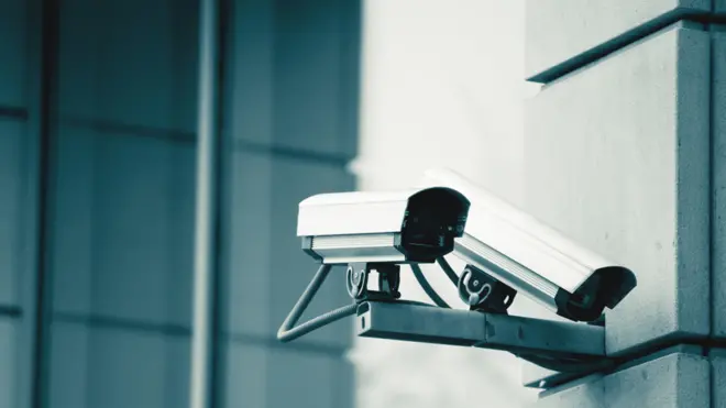 CCTV cameras on a building