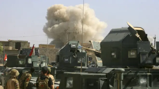 Irak'ın Felluce kentinde ordu ilerlerken, ABD öncülüğündeki koalisyon geçen ay da hava saldırıları düzenledi.