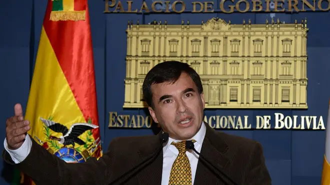 Juan Ramón Quintana era el ministro de Presidencia de Evo Morales.