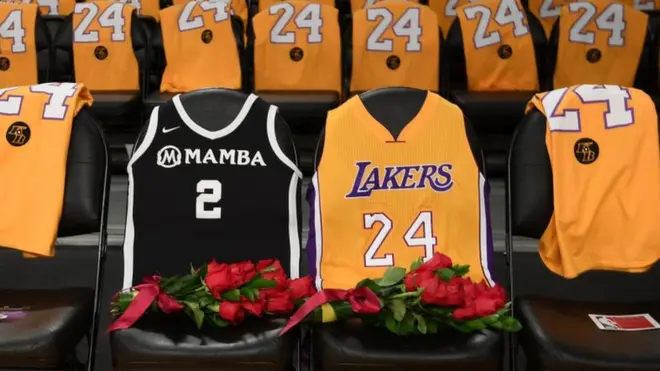 LA Lakers jersey tribute