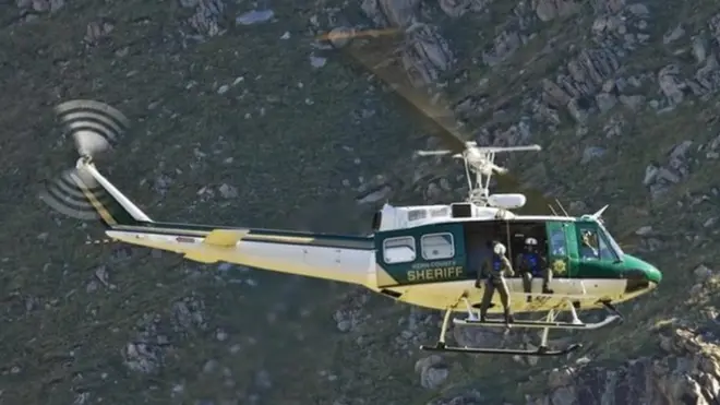 بیل کمپنی کے بنائے ہوئے UH-1H ہیلی کاپٹر کی فائل فوٹو