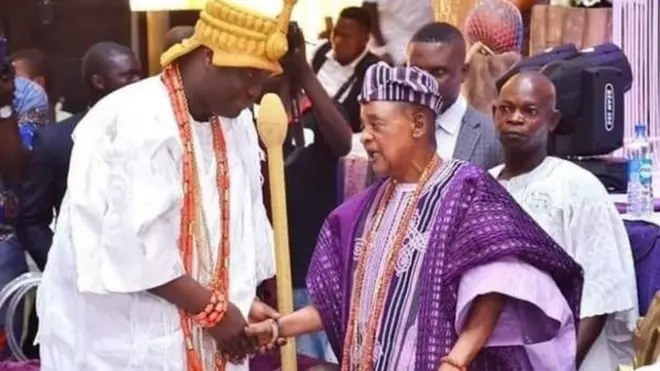 Ooni ati Alaafin n ki ara wọn