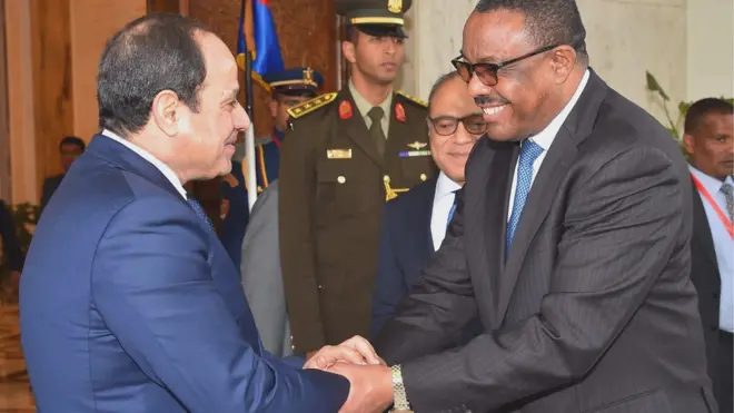 السيسي ورئيس وزراء اثيوبيا