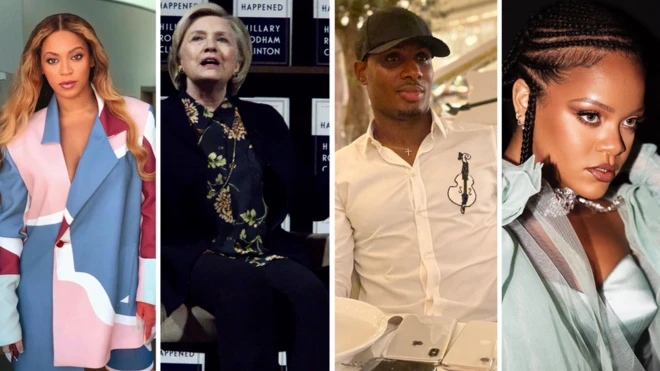 Beyonce, Hilary Clinton, Odion Ighalo and Rihanna