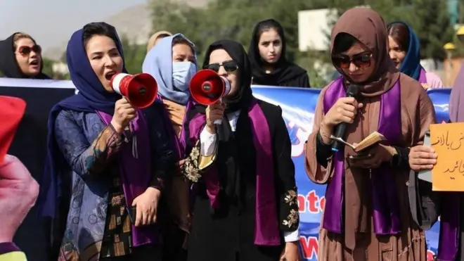 तालिबान के ख़िलाफ़ प्रदर्शन