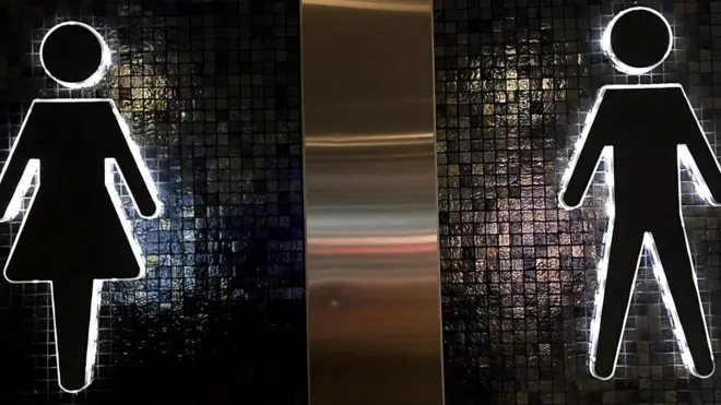 لافتة للمراحيض