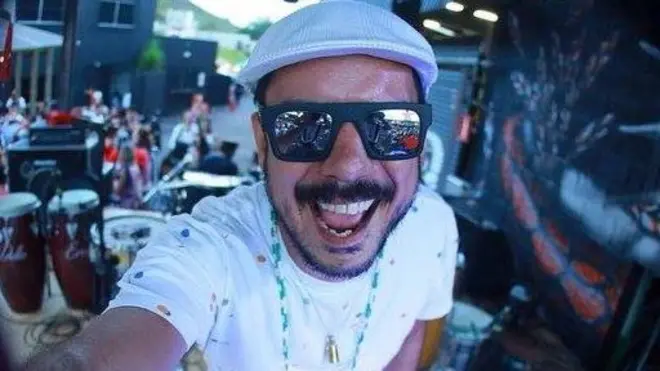 Gustavo en una presentación. Los equipos que le robaron valían más de US$4.500.