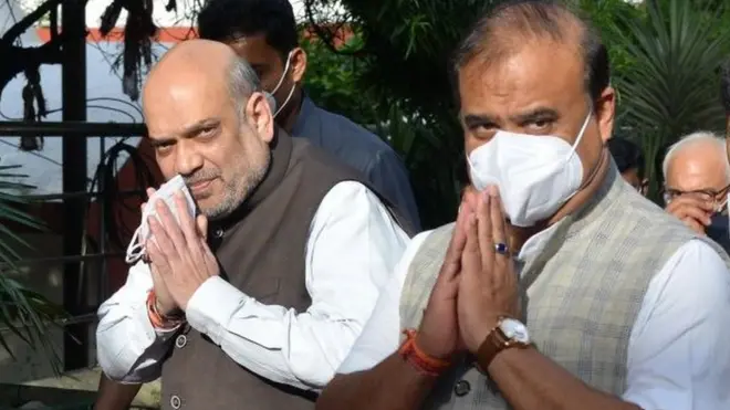 अमित शाह और हिमंता बिस्वा सरमा