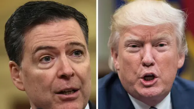 دونالد ترامب وجيمس كومي