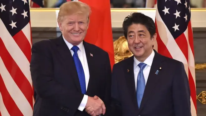 Mr Trump is visiting Japan as part of his first tour of Asia as US president