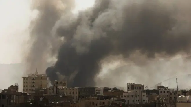 ብስዑዲ ዝምራሕ ወታሃደራዊ ልፍንቲ ብሰንበት ኣብ ከተማ ሰንዓ ዘካየዶ ደብዳብ ነፈርቲ ባርዕ ኣስዒቡ ምንባሩ ተፈሊጡ