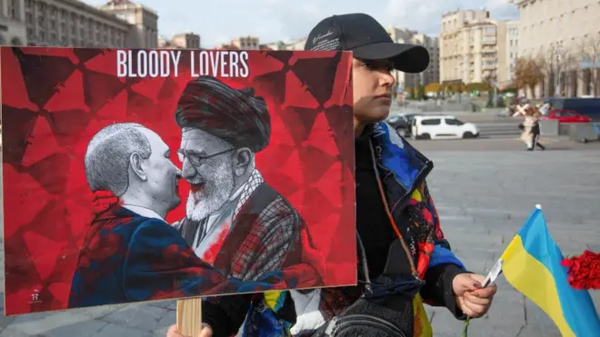 Іранська діаспора в Києві протестує проти ірансько-російського альянсу