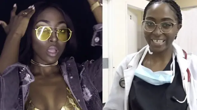 Latoya Mwoombola, médecin et rappeuse en Namibie.