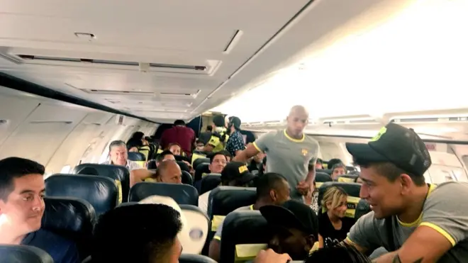 El Barcelona de Ecuador inició su vuelo el sábado 29 de octubre y llegó a Porto Alegre dos días después.