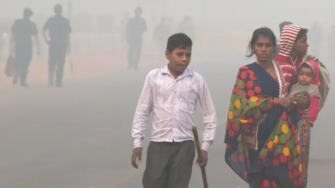 دلی میں فضائی آلودگی سردی کے موسم میں مزید بڑھ جاتی ہے