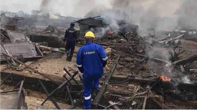 "Iju-Ishaga Gas Explosion in Lagos"