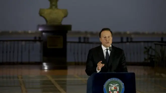 Panamanian President Juan Carlos Varela (06 April 2016)
