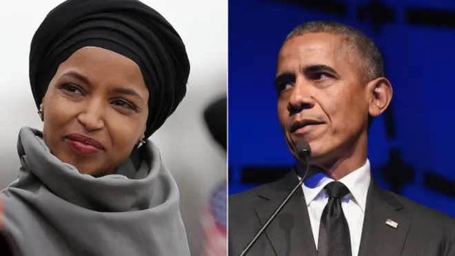 Ilhaan Cumar iyo Barak Obama