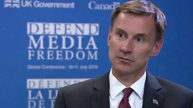 Буюк Британия Ташқи ишлар вазири Жереми Ҳантга кўра, "матбуот эркинлиги фақат Ғарбнинг эмас, балки бутун инсоният учун муҳим қадриятдир".