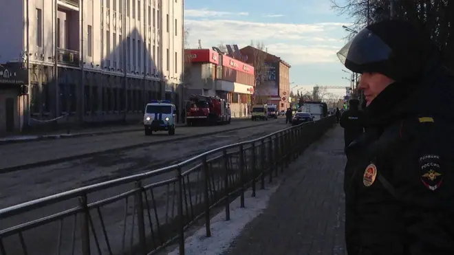 окрестности управления ФСБ в Архангельске