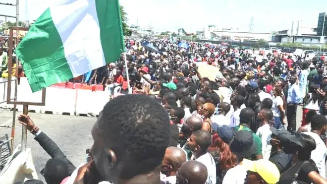 Awọn ọdọ to n se iwọde